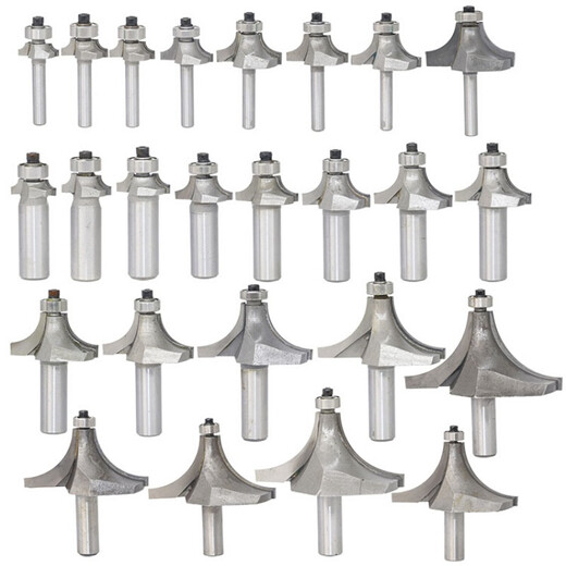 LISM级圆角刀木工铣刀开槽刀具修边机刀头倒角刀雕刻机锣刀 乳白色级12258