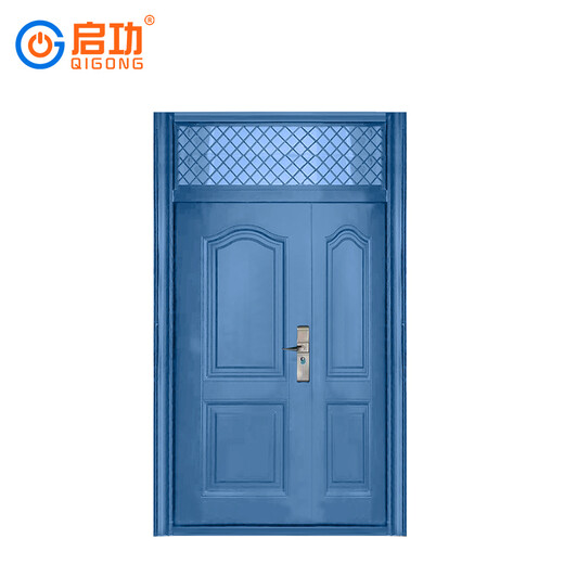 启功防盗门锌合金防盗门入户子母门单位住宅民房安全防盗门QG-FDM7650