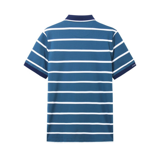 YOUNGOR short-sleeved POLO shirt men's lapel fashion business pure cotton fabric double pique water-soft cotton soft feel POLO shirt YSPC520179PFA XL