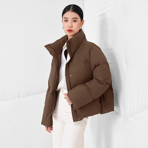 Tambor experts recommend Maillard goose down short down jacket for small women, warm and thickened jacket TW236362 Brown Sugar Coffee S (160)