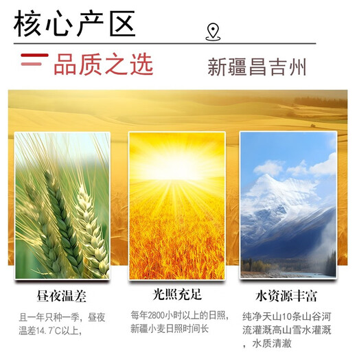 七河源新疆小麦粉10斤 奇台地标 家庭通用面粉（新国标GB/T 1355-2021）