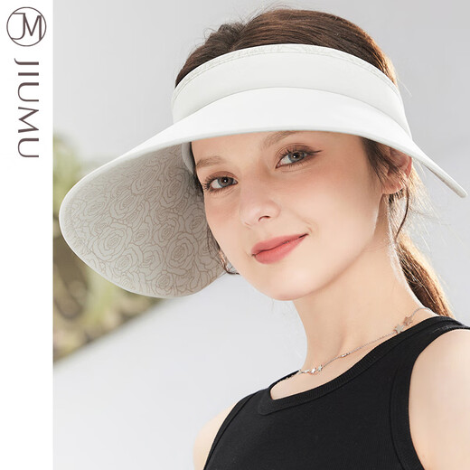 JIUMU sun protection hat women's sun hat empty top hat summer outdoor face-covering anti-UV hat for women