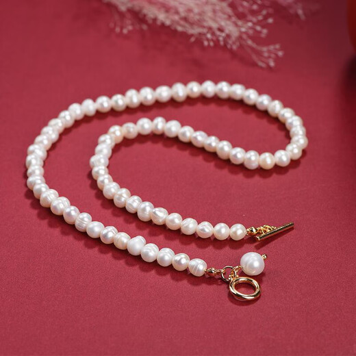 Xiaose Freshwater Pearl Clavicle Chain Birthday Gift Women's French Light Luxury Necklace Advanced 2025 New Niche Design L1734 Necklace