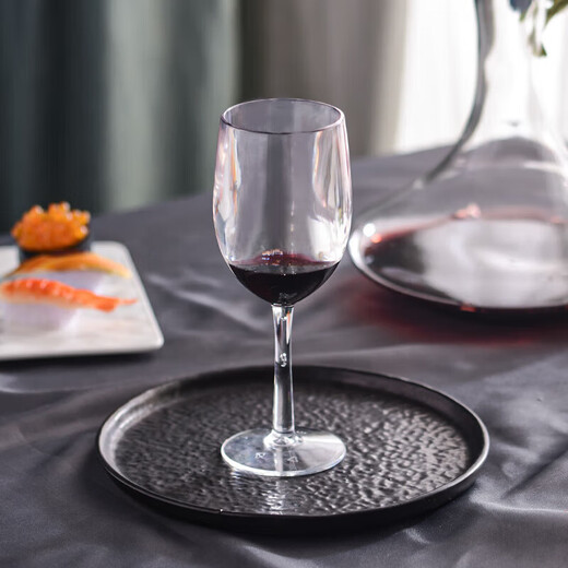 Jiudian disposable red wine cup plastic goblet transparent anti-fall acrylic red wine cup restaurant KTV fragrance medium wine dispenser acrylic 890ml