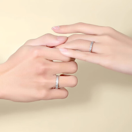 MZMZ platinum ring time mark pt950 platinum pair ring for men and women, plain ring, proposal, birthday and anniversary gift, light luxury model-couple ring