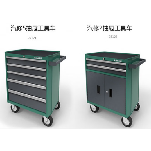 SATA 95121 Auto Repair 5-Drawer Tool Cart 95123 Tool Cabinet 95107A Tool Box 95207 Drawer Slide 95121