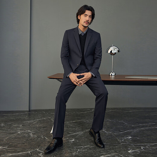 Qipai Wool Suit Suit Men's Spring and Autumn Business Formal Wear including Wool Suit Jacket