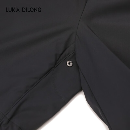 Luca Dillon Casual and Versatile Autumn and Winter New Outdoor Stand Collar Lightweight Men's Jacket Black L 50