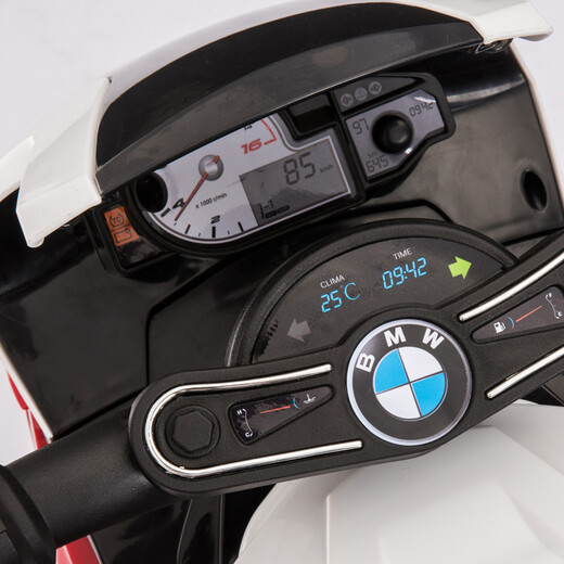 BeRica children's electric car, three-wheeled motorcycle, BMW authorized toy car for boys and girls, can sit on a person, baby gift