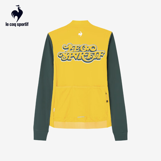Le coq sportif Cycling French Rooster Autumn and Winter Women's Fashionable Sports Long-Sleeved Cycling Jersey Goose Yellow L