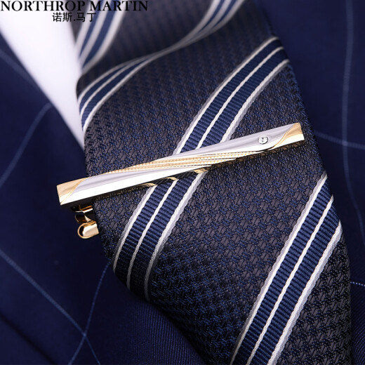 North Martin quality tie clip men's formal business workplace daily collar clip gold