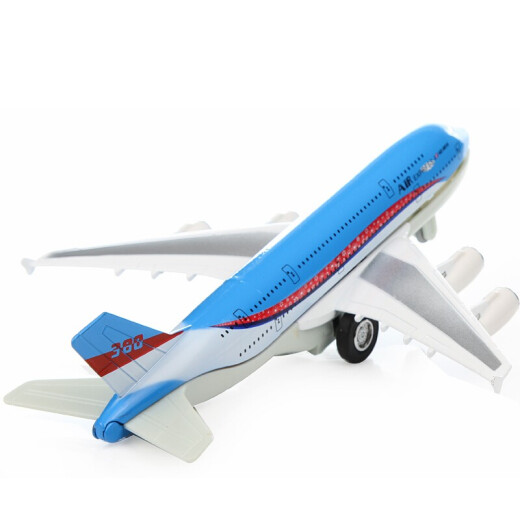 Caipo (CAIPO) children's toys alloy aircraft sound rebound alloy aircraft fighter civil aviation airliner model toy male A380 passenger aircraft transparent model (no bracket bulk model)