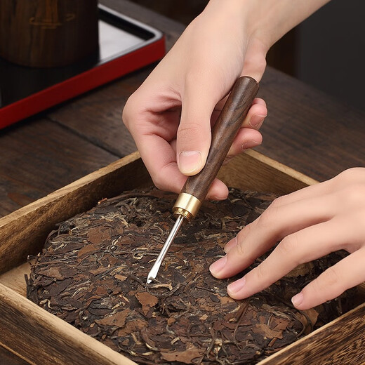 Jiutang Kung Fu tea set accessories ebony tea ceremony six gentlemen set tea making tools supplies tea clips tea spoon knife and needle high-end double lotus root lotus - tea ceremony six gentlemen