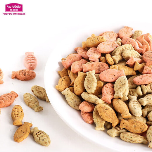 McFoodie cat biscuit snacks, dried fish, teething snacks, cat biscuits, mixed flavors 235g