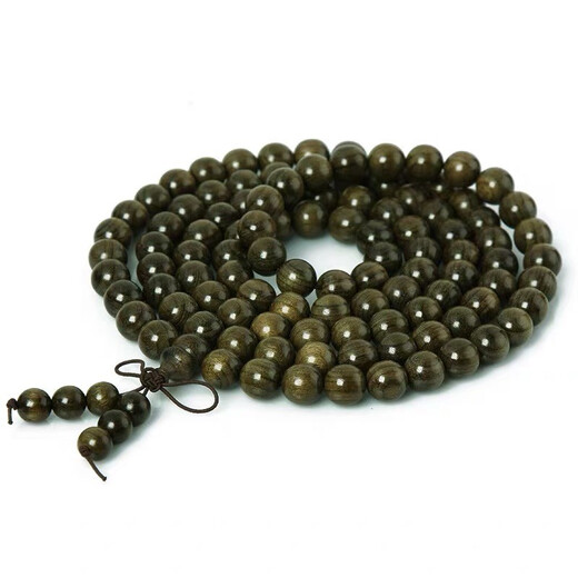 梵心阁四川阴沉木金丝楠8mm手串佛珠沉香级水波乌木108本命臻品送 8mm108颗