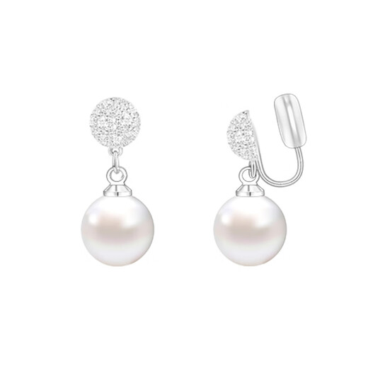 Lnieer high-end artificial pearl earrings for women 2025 new fashion earrings light luxury niche 925 silver needle earrings Liu Yifei's same pearl earrings ear clip style