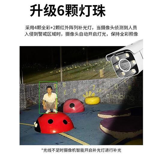 Seetong solution monitoring kit 4 million wired POE powered HD night vision home outdoor waterproof camera shop commercial mobile phone remote 5-way set (4 million poe full color dual light) with 3T hard drive 4 million pixels 4mm focal length