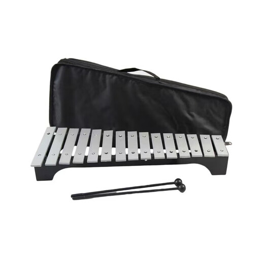 Geyue accurate 15-tone aluminum plate piano percussion piano children's musical instrument music toy hand-knocked xylophone Orff teaching aids teaching color 15-tone + instrument bag + score + note stickers