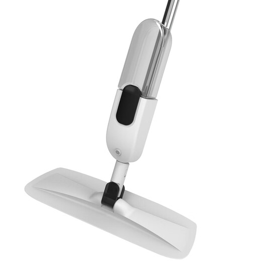 Double small water spray lazy large flat mop, hand-washable mop, household one-mop clean mop artifact, wet and dry use, water spray mop + six pieces of cloth in total + hand-washable scraper