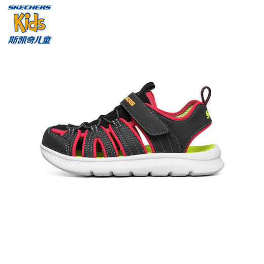 Skechers children's sandals boys' toe and foot protection cool and breathable casual big children's beach shoes children's shoes 400041L