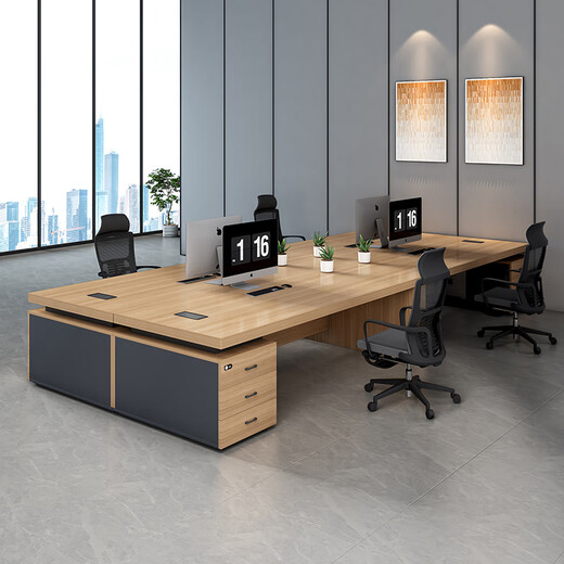 Huixin Yamei Boss Desk Simple Modern Executive Desk President Desk Manager Desk Office Furniture Office Desk and Chair Combination 2