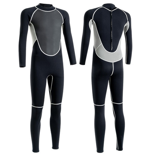 TKHE thickened wetsuit for men and women one-piece warm wetsuit breathable surfing swimsuit quick-drying jellyfish suit cold protection M 55-65 kg