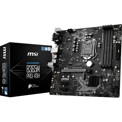 MSI B365M PRO-VDH motherboard supports 9100F/9400F/9500/9700F and supports WIN7 (Intel B365/LGA 1151)
