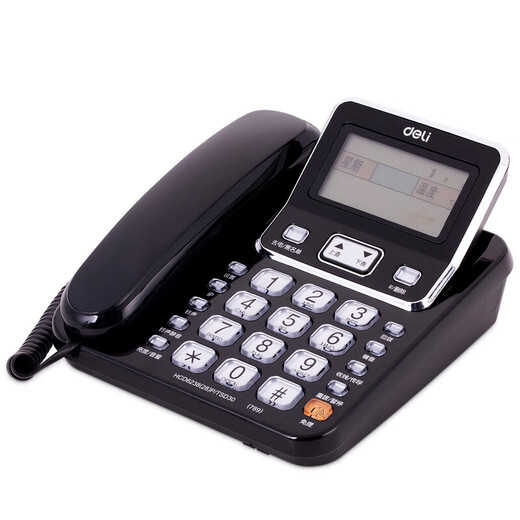 789 Telefon, Büro, Festnetz, Heim-Festnetztelefon, Mode, kreativ, kabelgebunden, Business-Festnetz, Deli, Schwarz/13567