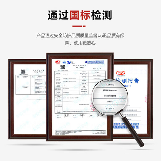 Luokeyan five-point safety belt, high-altitude working safety rope, full-body anti-fall national standard, single small hook 5 meters, Beijing warehouse flash delivery