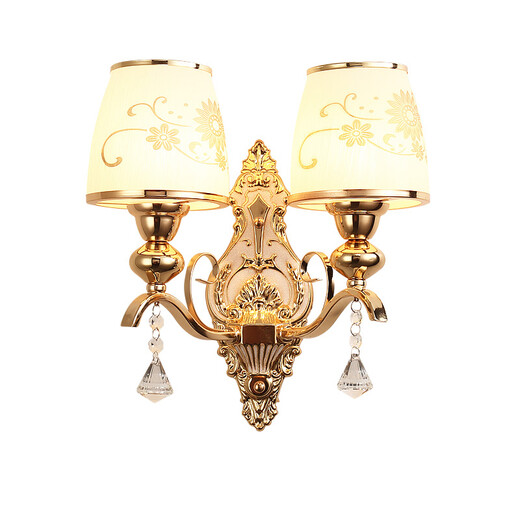 Chunlu Wall Lamp Bedside Lamp Bedroom Simple Modern Creative European American American Living Room Staircase LED Background Wall Lamp Ginger 921 Red Bronze