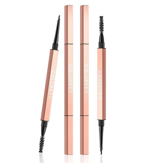 Color Key Collage Small Gold Chopsticks Eyebrow Pencil Three-dimensional Profile Beginner Super Fine 03 Star Rock Gray (Blade Edition) 0.07g