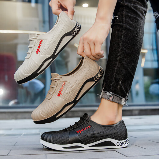 高档四季雨鞋男款防滑防水胶鞋低帮潮流休闲耐磨水鞋成人时尚雨靴 8689棕色【不加棉】 42