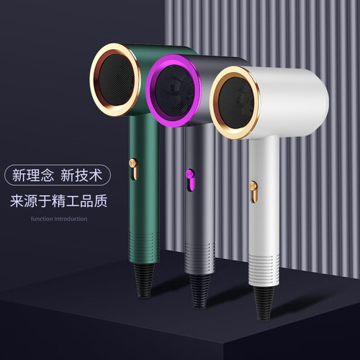 Keqi hair dryer negative ion household hair dryer dormitory low-power non-trip hair dryer hair care does not hurt the hair dryer portable high-speed hair dryer purple 1000W + three-speed adjustment blue light negative ions