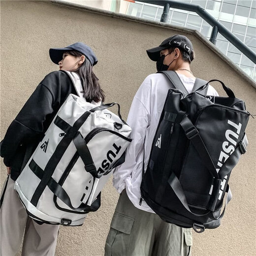 赟娅户外轻便背囊运动登山包大容量徒步防泼水爬山旅行背包双肩包男女 黑色【70L大容量 可登机】