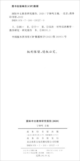 国际中文教育研究报告（2020）
