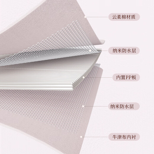 Natural house cloud soft cotton sock storage box home wardrobe drawer storage underwear storage box clothes storage basket off-white Oxford cloth fabric-washable