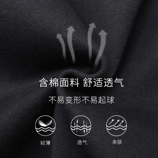 李宁（LI-NING） 运动裤男卫裤夏季直筒休闲裤子男大码健身跑步裤篮球训练裤 新基础黑 (棉质-收口带拉链) XL (180)