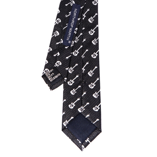 North Martin Silk Narrow Tie Men's Korean Style 5.5CM Wide Black