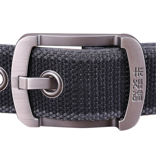 Half cigarette canvas belt men's belt youth Korean style trouser belt pin buckle casual outdoor student military training durable gift giving