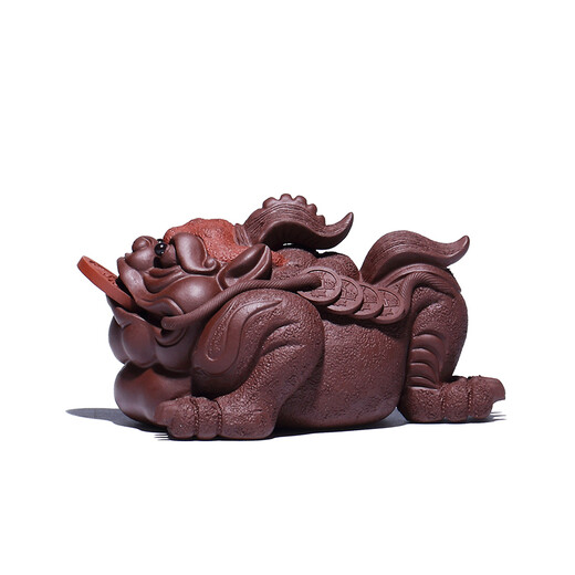 Hidden pot world Yixing three-legged golden toad purple sand tea pet home hidden tea play tea ceremony tea set ornaments good luck in the head good luck in the head