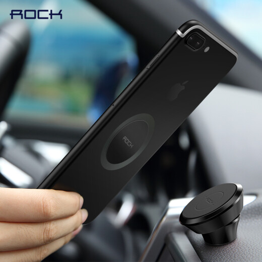 ROCK car mobile phone holder car mobile phone holder center console magnetic suction dashboard magnet adsorption holder mobile phone tablet navigator universal black