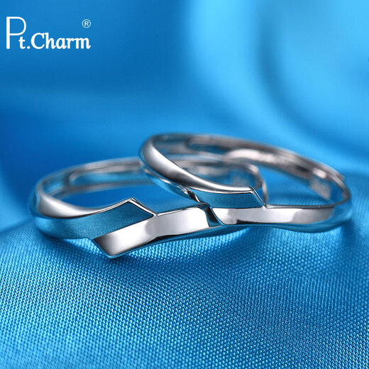 Pt.Charm platinum ring PT950 platinum men's and women's living wedding rings can be engraved with the heart and have a personalized pair of rings. Women's rings are not in stock and can be ordered. 2.8g