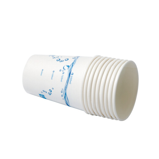 Miaojie paper cup disposable cup thickened coffee cup business cup large size 270ML*100 pieces