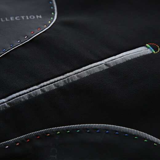 OMAX suit men's suit Korean style slim three-piece suit business casual professional formal suit groom and best man wedding dress black two-button top + trousers + vest 170/L (118-125Jin Jin is equal to about 0.5 kg)