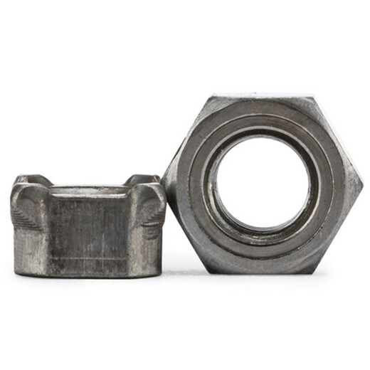 JINGGONG Natural Hexagonal Welding Nut/304 Stainless Steel Square Welding Nut Welding Nut Spot Welding Nut Cap M8 (50 pieces) Natural Color No Welding Spots