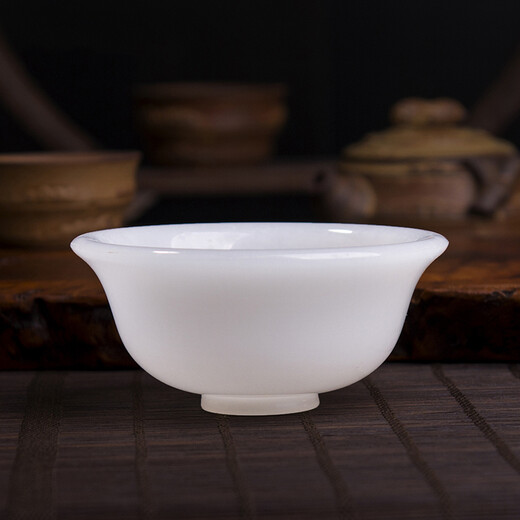Tianxia Yujia Jade Jade Bowl Desktop Ornaments Home Living Room Restaurant Decoration Crafts Blessing Gifts Gift Box Jade Bowl