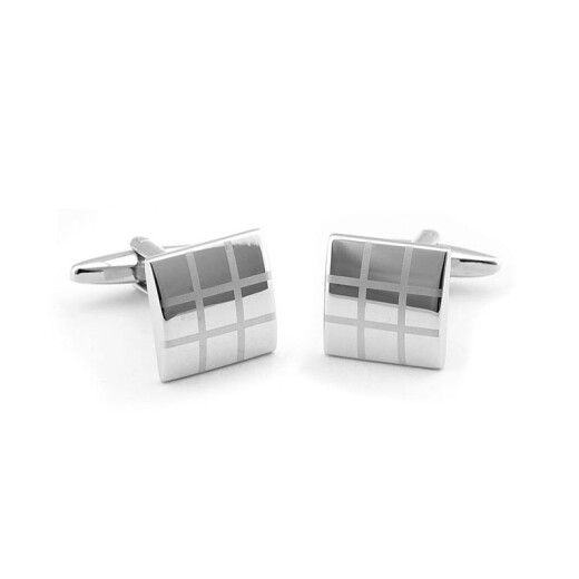 Geremen cufflinks men's light luxury crystal French shirt cuff nails men's sleeve nails Father's Day Valentine's Day gift XK27 silver square