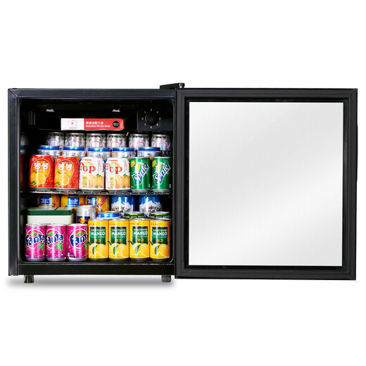 AUX household commercial mini small single-door refrigerator wine cabinet freezer ice bar bar refrigerator thermostatic glass display cabinet tea preservation cabinet state subsidy 48 liters refrigeration + micro-freezing