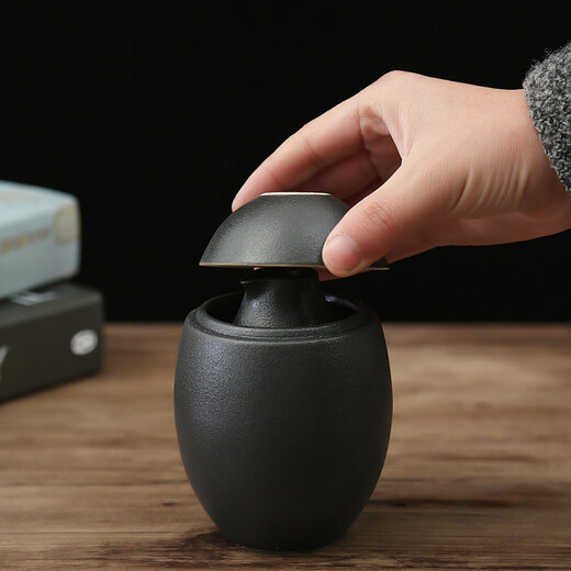 Qixinbian Wine Warmer Antique Wine Warmer Japanese Wine Glass Wine Pot Hot Wine Pot Ceramic Household Wine Boiler White Wine Sake Yellow Wine Black Pottery Wine Warmer 125ML Small Arena Wine Warmer