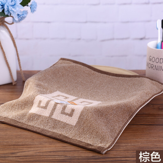 Gold number pure cotton men's couple business face wash towel square towel sweat towel travel small towel handkerchief square towel square towel soft water absorbent thick and durable 36*34CM purple brown blue gray 4 pack